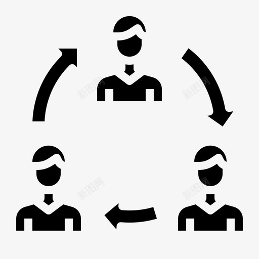 协作公司3填充图标svg_新图网 https://ixintu.com 公司 协作 填充