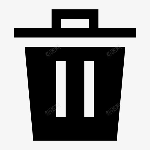 删除垃圾箱照片编辑字形图标svg_新图网 https://ixintu.com 删除 垃圾箱 字形 照片 编辑