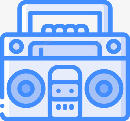 音箱流行文化蓝色图标svg_新图网 https://ixintu.com 流行文化 蓝色 音箱