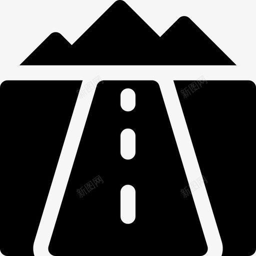 道路景观65填充图标svg_新图网 https://ixintu.com 填充 景观 道路