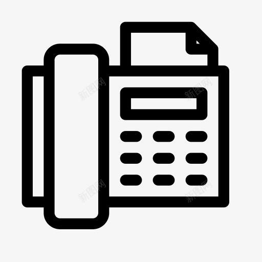 传真复印机器图标svg_新图网 https://ixintu.com 传真 办公 复印 打印 扫描 机器 通讯