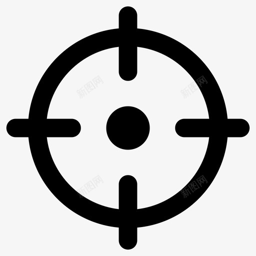 范围目标交叉线图标svg_新图网 https://ixintu.com 交叉 焦点 目标 范围