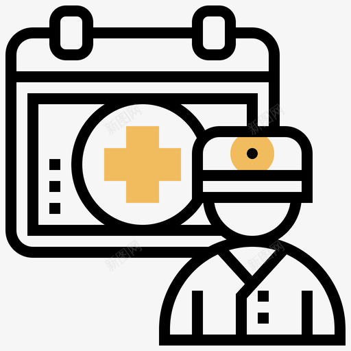 检查健康检查7黄色阴影图标svg_新图网 https://ixintu.com 健康 检查 阴影 黄色