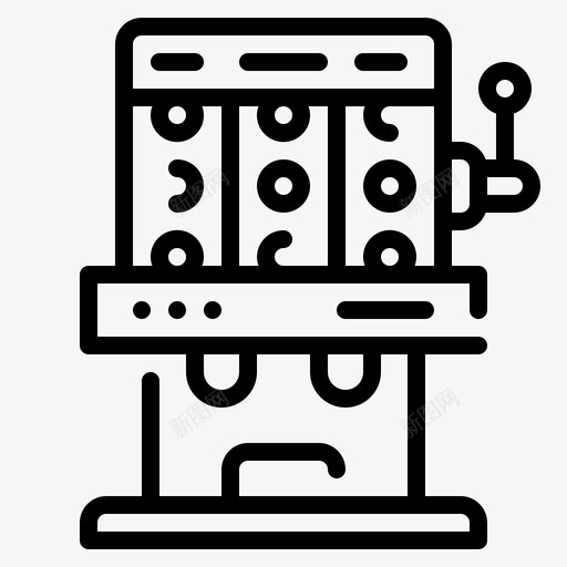 开槽机行程244线性图标svg_新图网 https://ixintu.com 开槽机 线性 行程