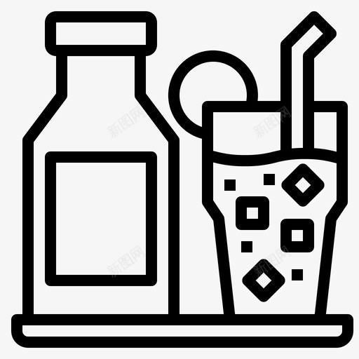 苏打水39号咖啡厅线性图标svg_新图网 https://ixintu.com 39号 咖啡厅 线性 苏打水