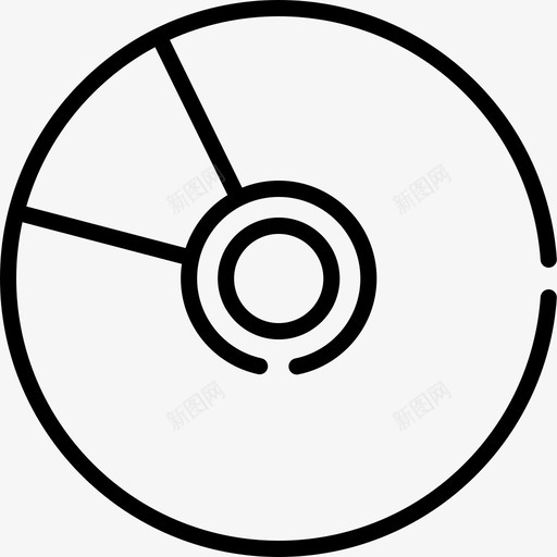 Cd媒体技术25线性图标svg_新图网 https://ixintu.com Cd 媒体 技术 线性