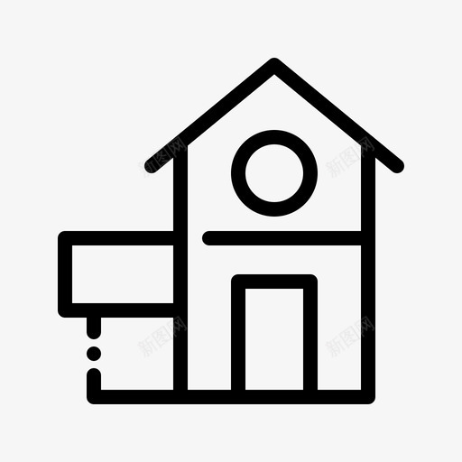 住宅城市景观10线性图标svg_新图网 https://ixintu.com 住宅 城市 景观 线性