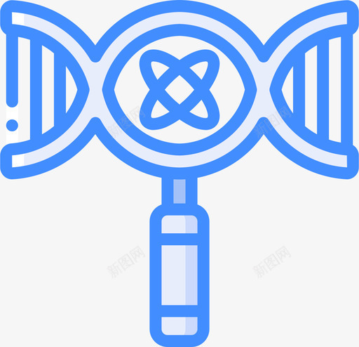 Dna遗传学和生物工程4蓝色图标svg_新图网 https://ixintu.com Dna 生物工程 蓝色 遗传学