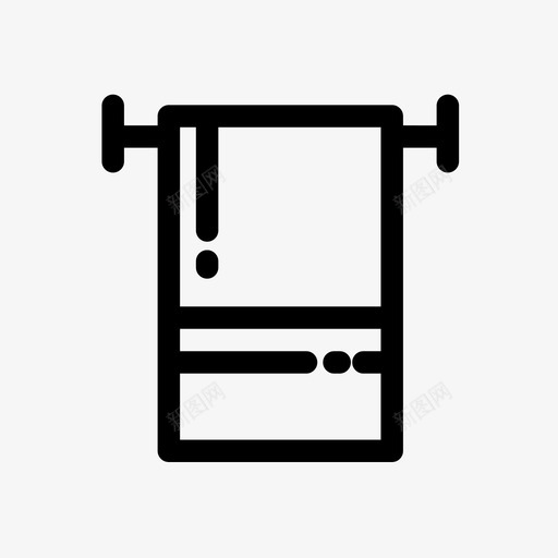 毛巾浴室沙龙图标svg_新图网 https://ixintu.com 卫生间 毛巾 毛巾架 沙龙 浴室