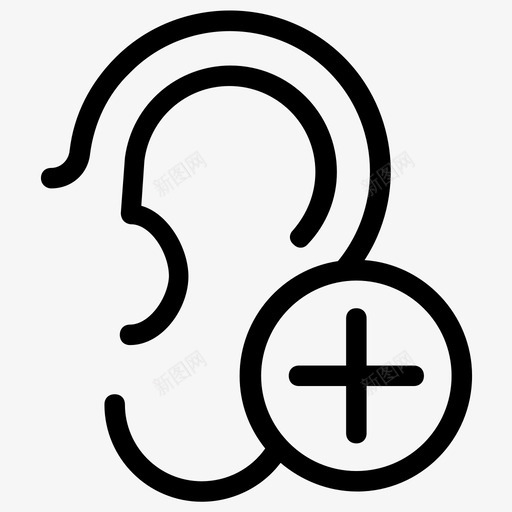 耳朵听觉系统身体部位图标svg_新图网 https://ixintu.com 发作 听觉 器官 心脏病 疾病 糖尿病 系统 线图 耳朵 身体 部位