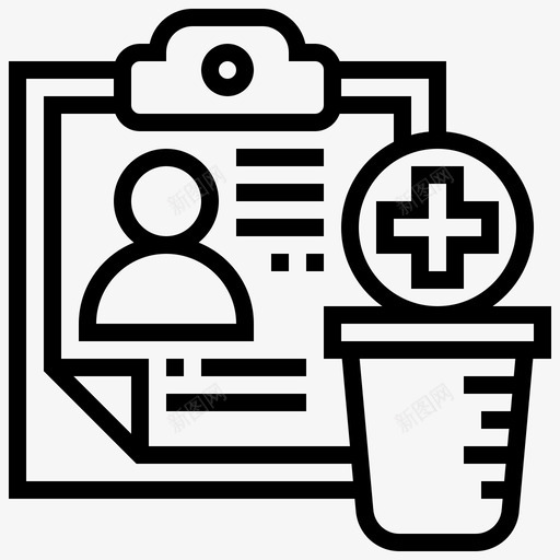 尿液分析健康检查5次线性图标svg_新图网 https://ixintu.com 5次 健康 分析 尿液 检查 线性