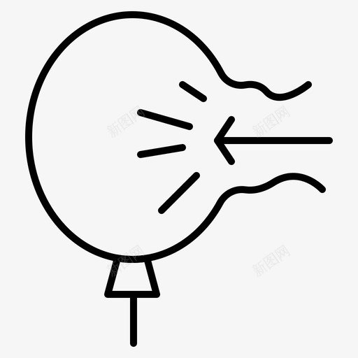 空气气球吹气图标svg_新图网 https://ixintu.com 压力 吹气 性格 放松 气球 清醒 特征 生活 空气 规律性 醒的