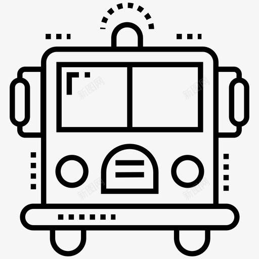 消防车急救车救援服务图标svg_新图网 https://ixintu.com 图标 应急 急救车 救援 服务 消防车 线图