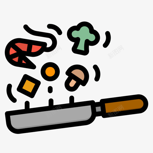 烹饪爱好21线性颜色图标svg_新图网 https://ixintu.com 烹饪 爱好 线性 颜色