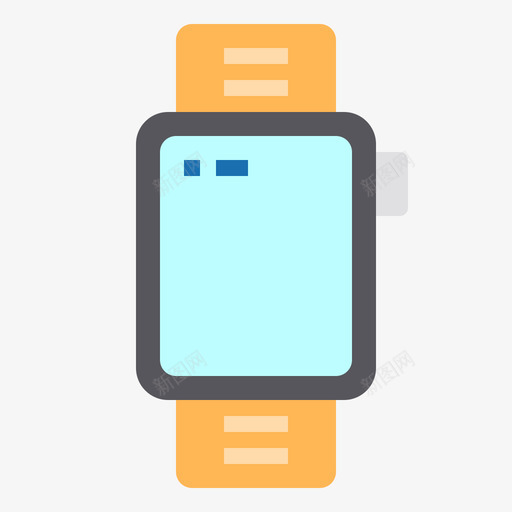 智能手表gadget18扁平图标svg_新图网 https://ixintu.com 扁平 手表 智能