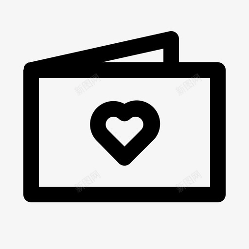 贺卡请柬婚礼图标svg_新图网 https://ixintu.com 婚礼 请柬 贺卡