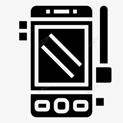 卫星电话通信设备图标svg_新图网 https://ixintu.com 信号 卫星 电话 综合 设备 通信