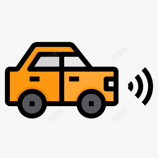 传感器汽车10线性颜色图标svg_新图网 https://ixintu.com 传感器 汽车 线性 颜色