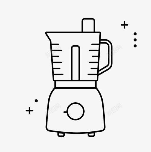 食品加工器具混合图标svg_新图网 https://ixintu.com 厨房用具 器具 混合 食品加工