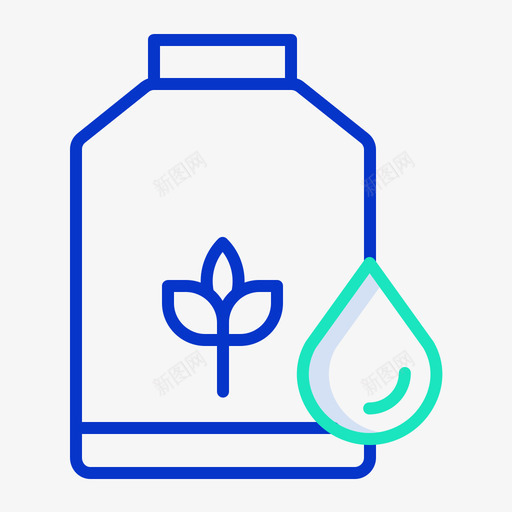 水箱水10轮廓颜色图标svg_新图网 https://ixintu.com 水箱 水轮 轮廓 颜色