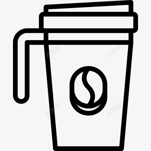 咖啡杯咖啡69线性图标svg_新图网 https://ixintu.com 咖啡 咖啡杯 线性