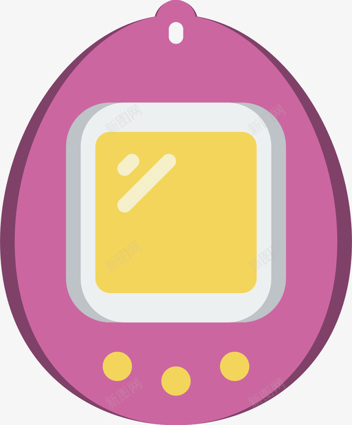Tamagotchi流行文化4扁平图标svg_新图网 https://ixintu.com Tamagotchi 扁平 流行文化
