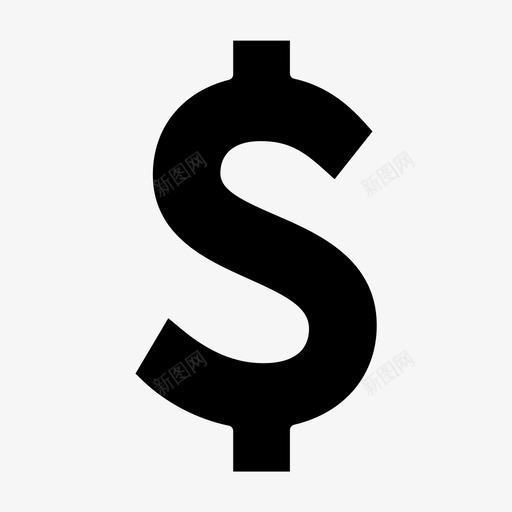 美元现金收入图标svg_新图网 https://ixintu.com 图标 字形 工作 支付 收入 现金 美元 金钱