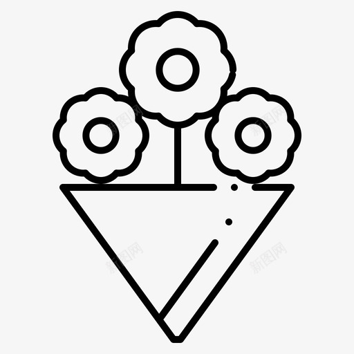 花束鲜花礼物图标svg_新图网 https://ixintu.com 2月 v4 收集 界面 礼物 网络 花束 鲜花