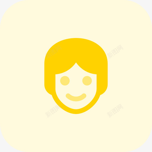 女孩笑脸和人特里通图标svg_新图网 https://ixintu.com 女孩 特里 笑脸