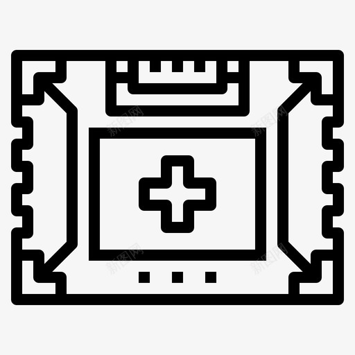 急救箱彩弹18线性图标svg_新图网 https://ixintu.com 彩弹 急救箱 线性