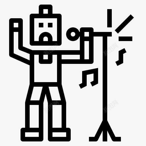 歌手朋克摇滚直系图标svg_新图网 https://ixintu.com 摇滚 朋克 歌手 直系