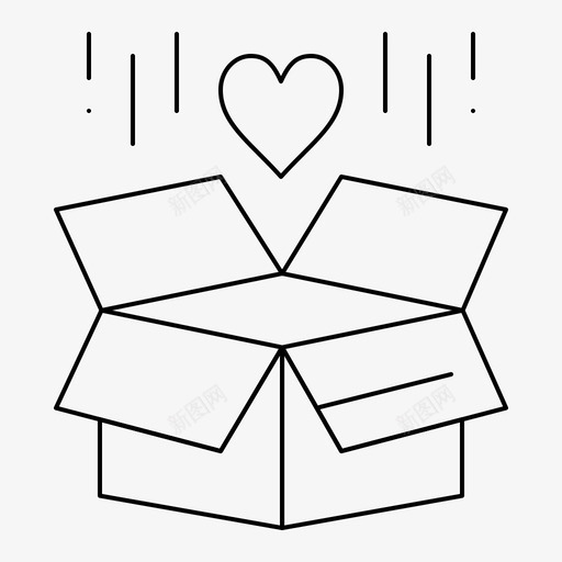 礼品盒子送货图标svg_新图网 https://ixintu.com 包裹 惊喜 收集 月收 界面 盒子 礼品 礼品盒 网页 送货