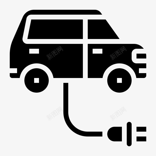 电动汽车汽车6加油图标svg_新图网 https://ixintu.com 加油 汽车 电动汽车