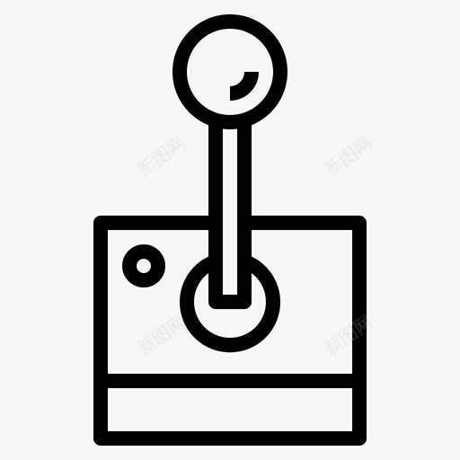 操纵杆游戏控制器7线性图标svg_新图网 https://ixintu.com 控制器 操纵杆 游戏 线性