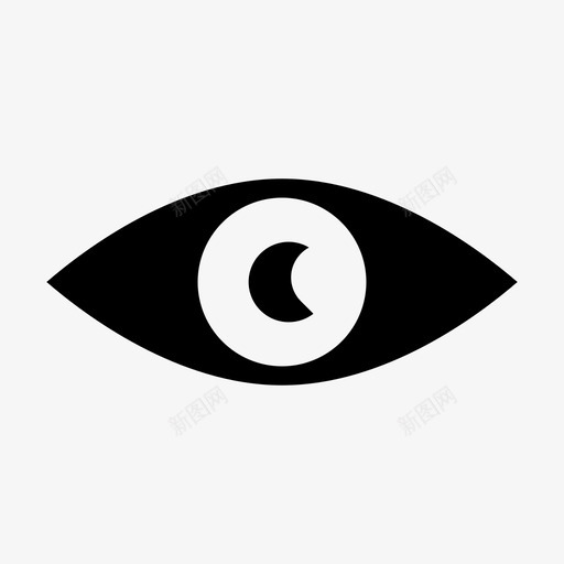 眼看字形图标svg_新图网 https://ixintu.com 图标 字形
