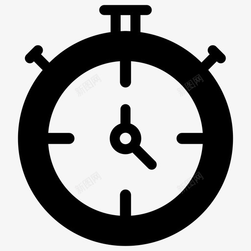 秒表倒计时计时器怀表图标svg_新图网 https://ixintu.com 个人 倒计时 员工 图标 字形 怀表 秒表 管理 计时器 质量