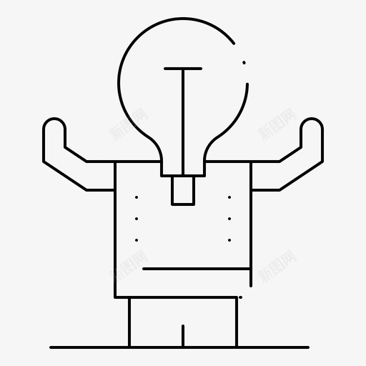 业务改进人图标svg_新图网 https://ixintu.com 业务 动机 商业 技能 改进 潜力 生产力 虚线