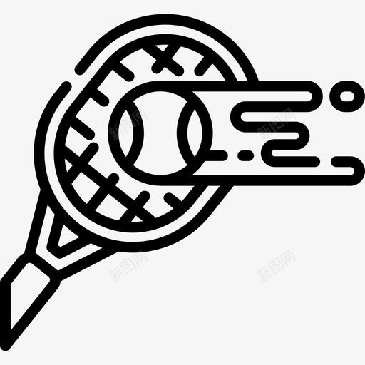 网球运动166直线型图标svg_新图网 https://ixintu.com 直线 线型 网球 运动