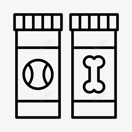 宠物店狗宠物用品图标svg_新图网 https://ixintu.com 宠物 宠物用品 店狗