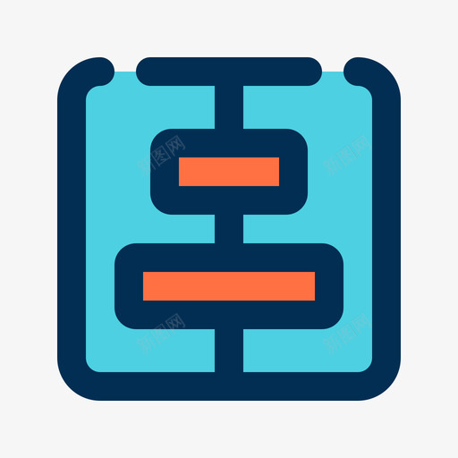 居中对齐布局对齐1线颜色图标svg_新图网 https://ixintu.com 对齐 居中 布局 颜色