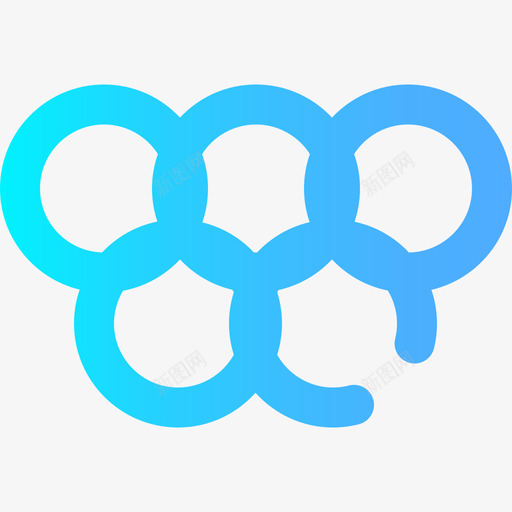 奥林匹克五环运动97坡度图标svg_新图网 https://ixintu.com 五环 坡度 奥林匹克 运动