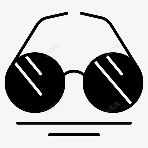 眼镜眼睛弹簧图标svg_新图网 https://ixintu.com 字形 弹簧 眼睛 眼镜 视图