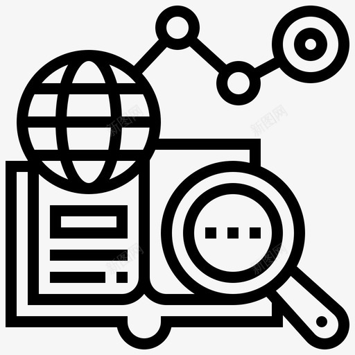 批判性研究和分析4线性图标svg_新图网 https://ixintu.com 分析 批判性 研究 线性