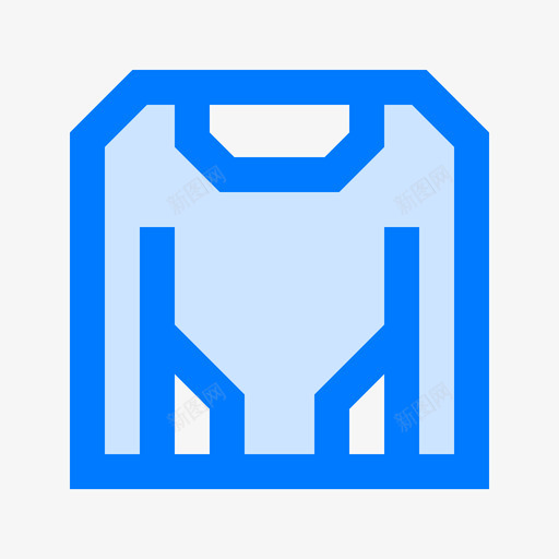 T恤击剑5蓝色图标svg_新图网 https://ixintu.com 击剑 蓝色