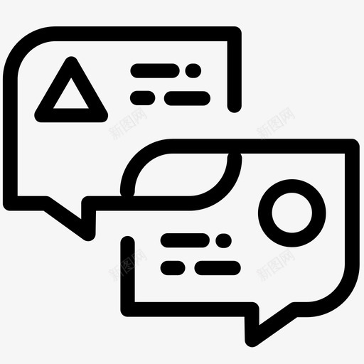 翻译交流课程图标svg_新图网 https://ixintu.com 交流 口语 在线学习 大纲 翻译 语言 课程