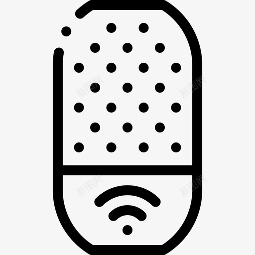 语音命令smarthome15线性图标svg_新图网 https://ixintu.com smarthome 命令 线性 语音