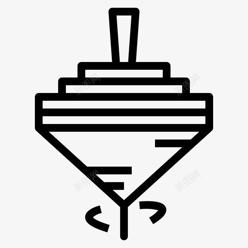 陀螺娱乐孩子图标svg_新图网 https://ixintu.com 娱乐 孩子 孩子们 纺纱 陀螺