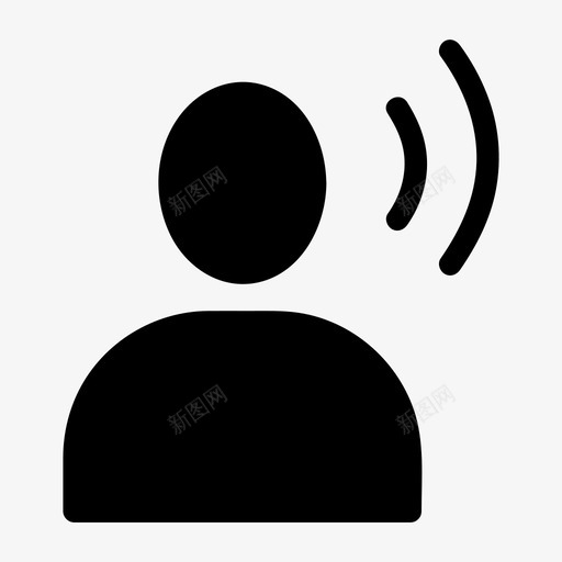 支持聊天用户图标svg_新图网 https://ixintu.com 支持 用户 网络 聊天 语音
