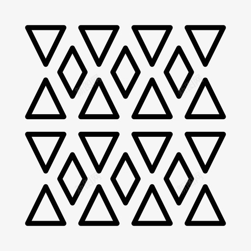 几何图案图案重复图案图标svg_新图网 https://ixintu.com 三角形 几何 图案 纺织品 重复