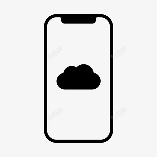 云云计算云存储图标svg_新图网 https://ixintu.com 云云 云计算 多云 天气 存储 苹果